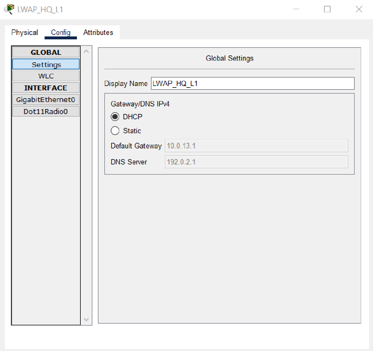 LWAP HQ L1 DHCP 2 Success
