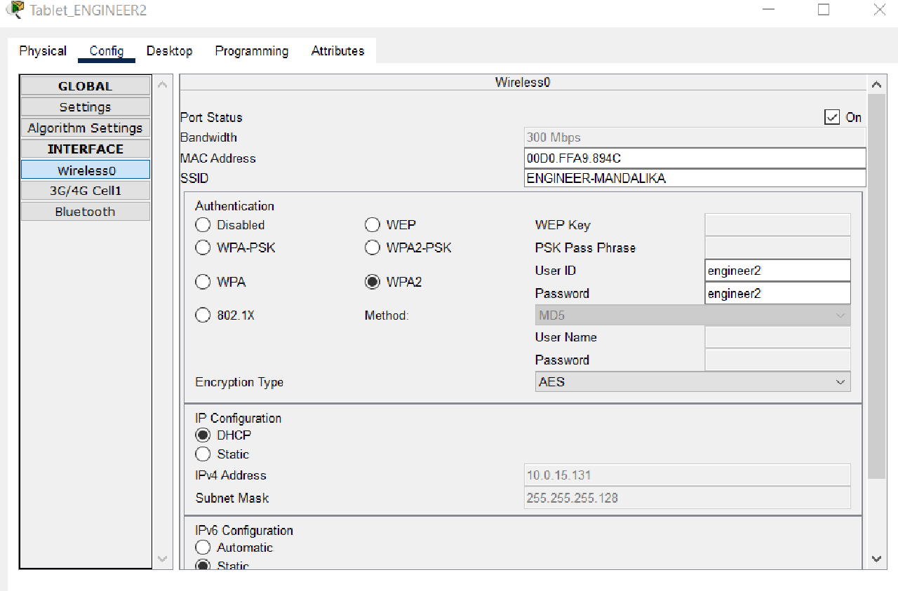 Tablet Engineer1 Setup