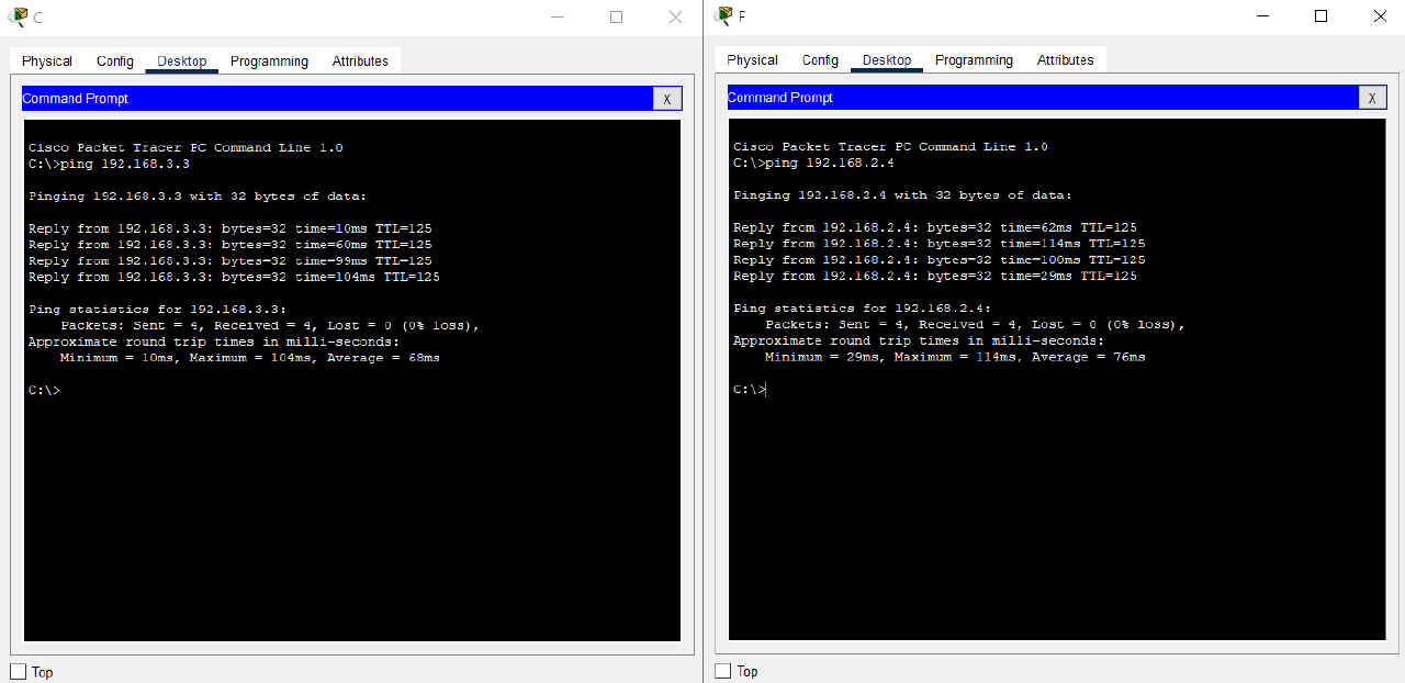Ping from each other client